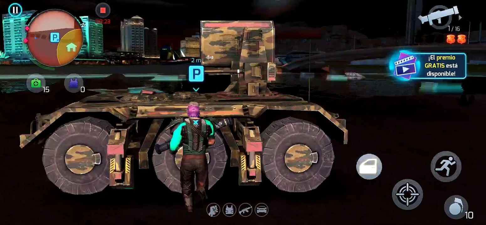 Directo de Gangstar Vegas huida con tormenta de fuego   y bazoka en mano