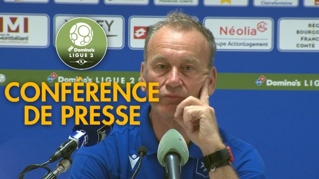 Conférence de presse FC Sochaux-Montbéliard - AJ Auxerre (1-0) : Omar DAF (FCSM) - Jean-Marc FURLAN (AJA) - 2019/2020