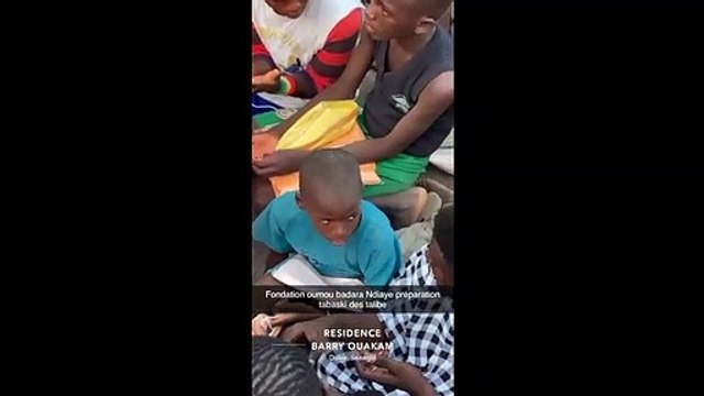 Fondation Oumou Badara Ndiaye preparation Tabaski avec les Talibes
