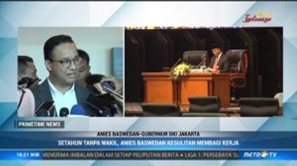Setahun Tanpa Wagub, Anies Tagih DPRD
