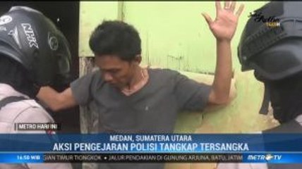 Gerebek Kampung Narkoba di Medan, Polisi Tangkap 10 Orang