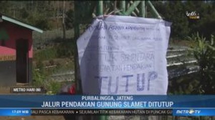 Status Gunung Slamet Naik Jadi Waspada, Jalur Pendakian Ditutup