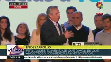 Alberto Fernández: venimos a crear una nueva Argentina