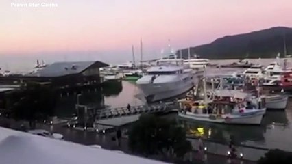 Download Video: Watch: Multimillion-Dollar Superyacht Crashes Into Marina