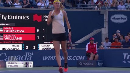 WTA Toronto: S.Williams bt Bouzkova (1-6 6-3 6-3)