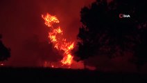 Çanakkale’de yangın söndürme çalışmaları aralıksız sürüyor