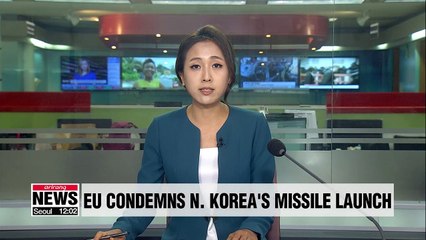 EU condemns N. Korea for recent missile tests and urges restraint