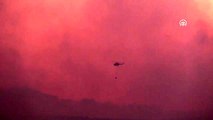 Eceabat'ta orman yangını (6) - Havadan söndürme çalışması - ÇANAKKALE