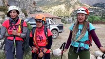 3 kadın dağcı 3200 metrelik Aladağlar'ı fethetti