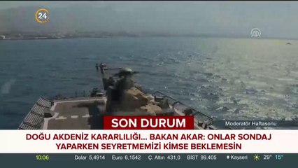 Bakan Akar Doğu Akdeniz'de