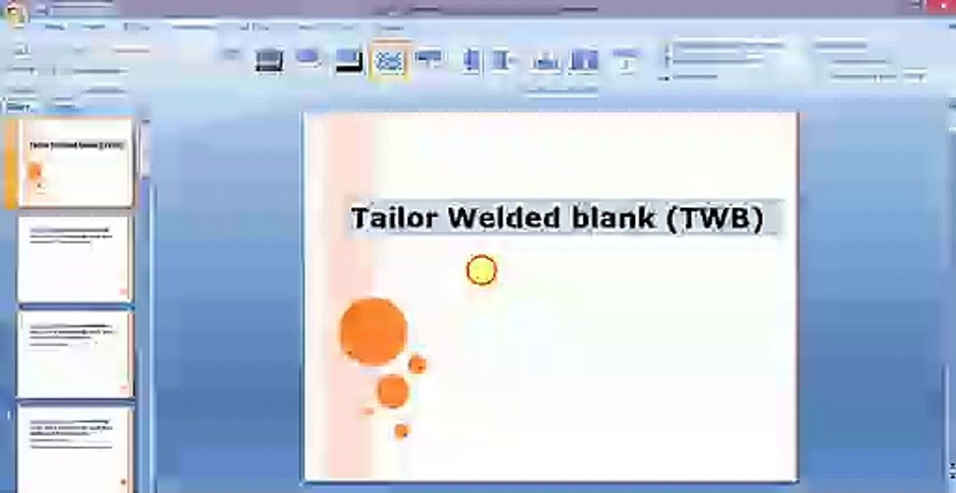Tailor Welded Design Concept