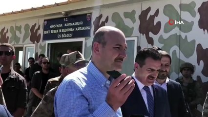 Cumhurbaşkanı Erdoğan Yüksekova Şehit Bebek Mustafa Bedirhan Karakaya Üs Bölgesi'ndeki askerlerin Kurban Bayramı'nı tebrik etti