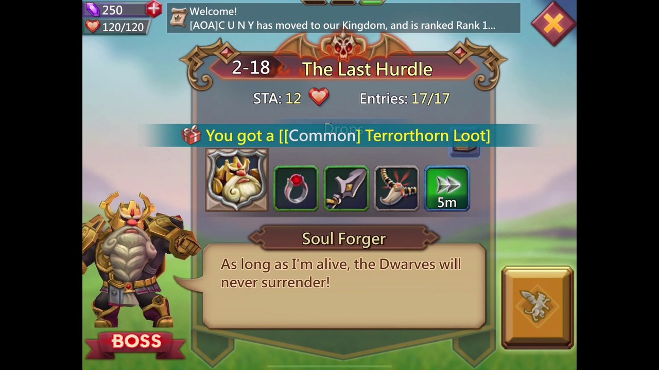 Lords Mobile Chapter 2-18 Elite