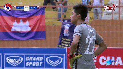 Trút mưa bàn thắng ngay trong hiệp 1, U18 Malaysia thắng dễ "hiện tượng" Campuchia | VFF Channel