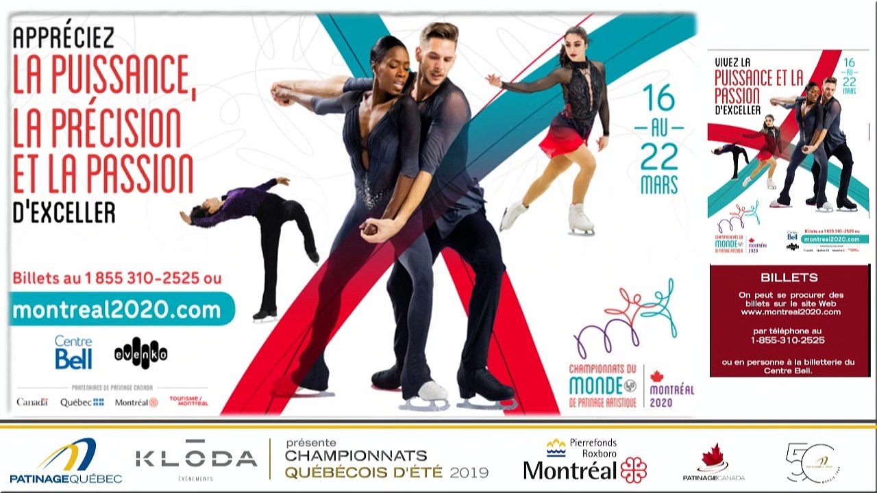 Championnats québécois d'été 2019 présenté par Kloda Focus, Novice Dames gr. 1 prog. libre et Junior Danse prog. libre