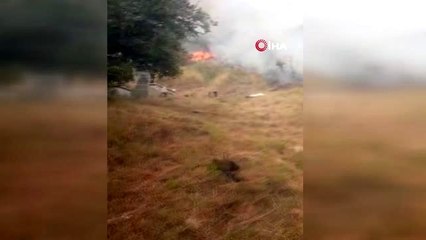 Samandağ'da korkutan yangın