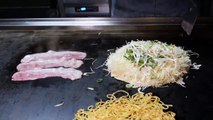Hiroshima-Okonomiyaki-Korean-Street-Food-NonHyeon-Dong-Seoul-Korea