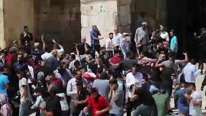 Enfrentamientos en la Explanada de las Mezquitas en Jerusalén