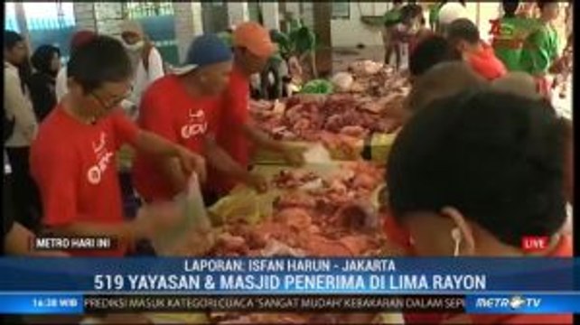Masjid Istiqlal Salurkan Daging Kurban ke Sejumlah Yayasan