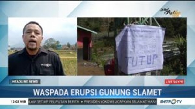 Gunung Slamet Tertutup untuk Aktivitas Pendakian