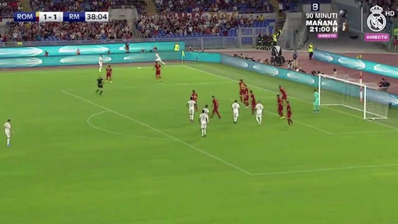 Gol de Casemiro (Roma 1-2 Real Madrid)