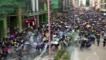 Incidentes durante nueva y masiva marcha prodemocracia en Hong Kong