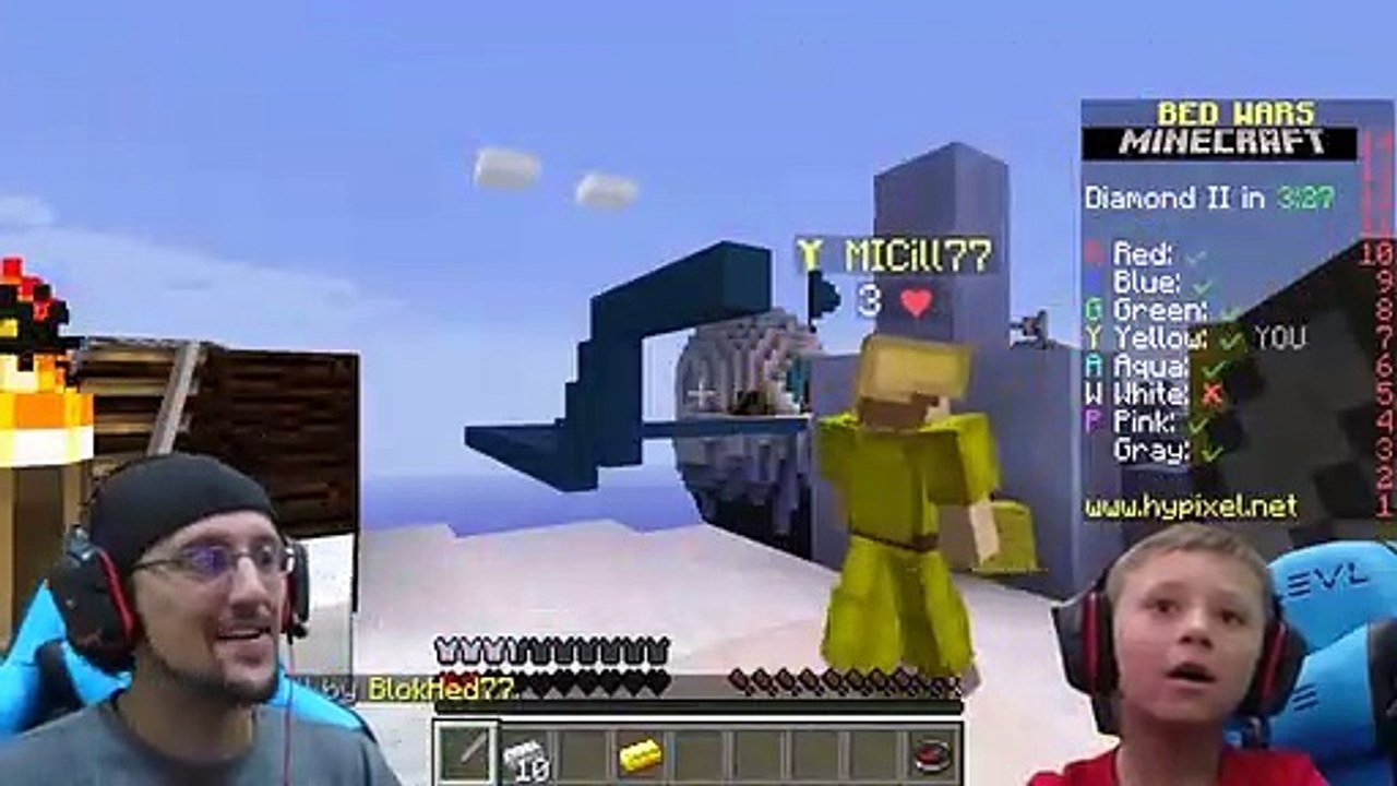 FGTEEV MINECRAFT BED WARS & TNT Mini-Games! Bow Spleef  TNT Race Run