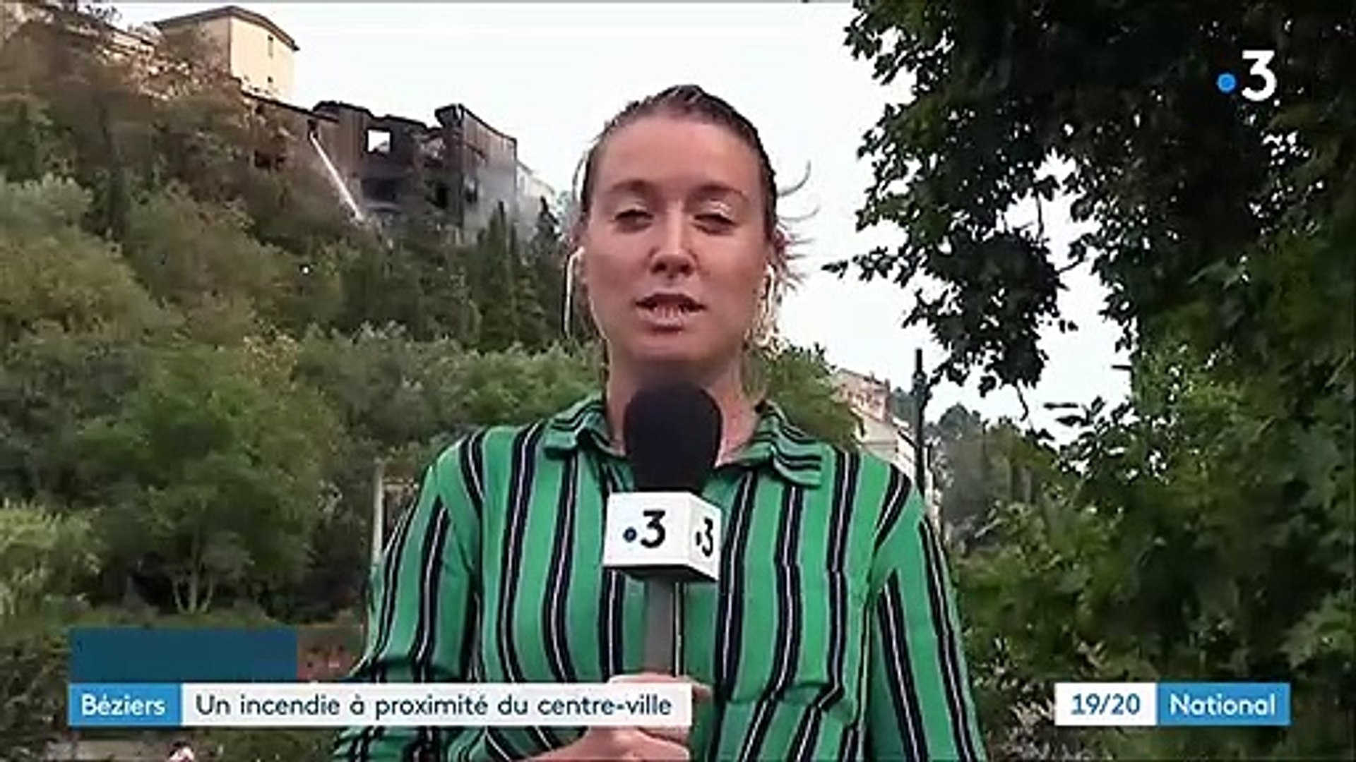 Béziers : un incendie à proximité du centre-ville - Vidéo Dailymotion