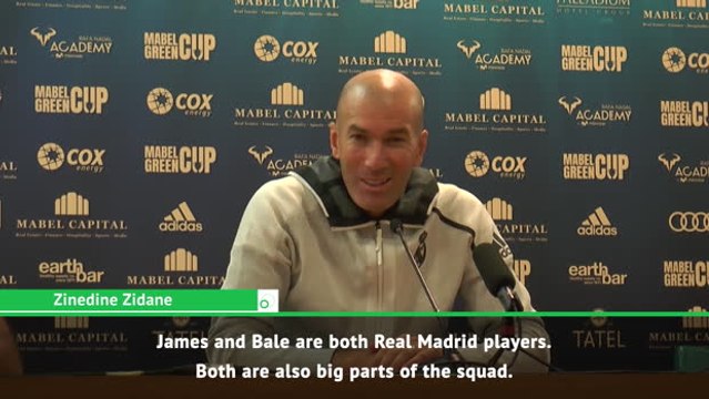 Bale and James are huge parts of our squad - Zidane