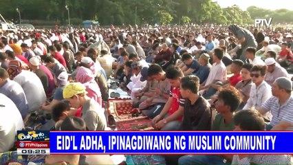 Eid'l Adha, ipinagdiwang ng Muslim community