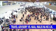 Travel advisory vs NAIA, inalis na ng UK