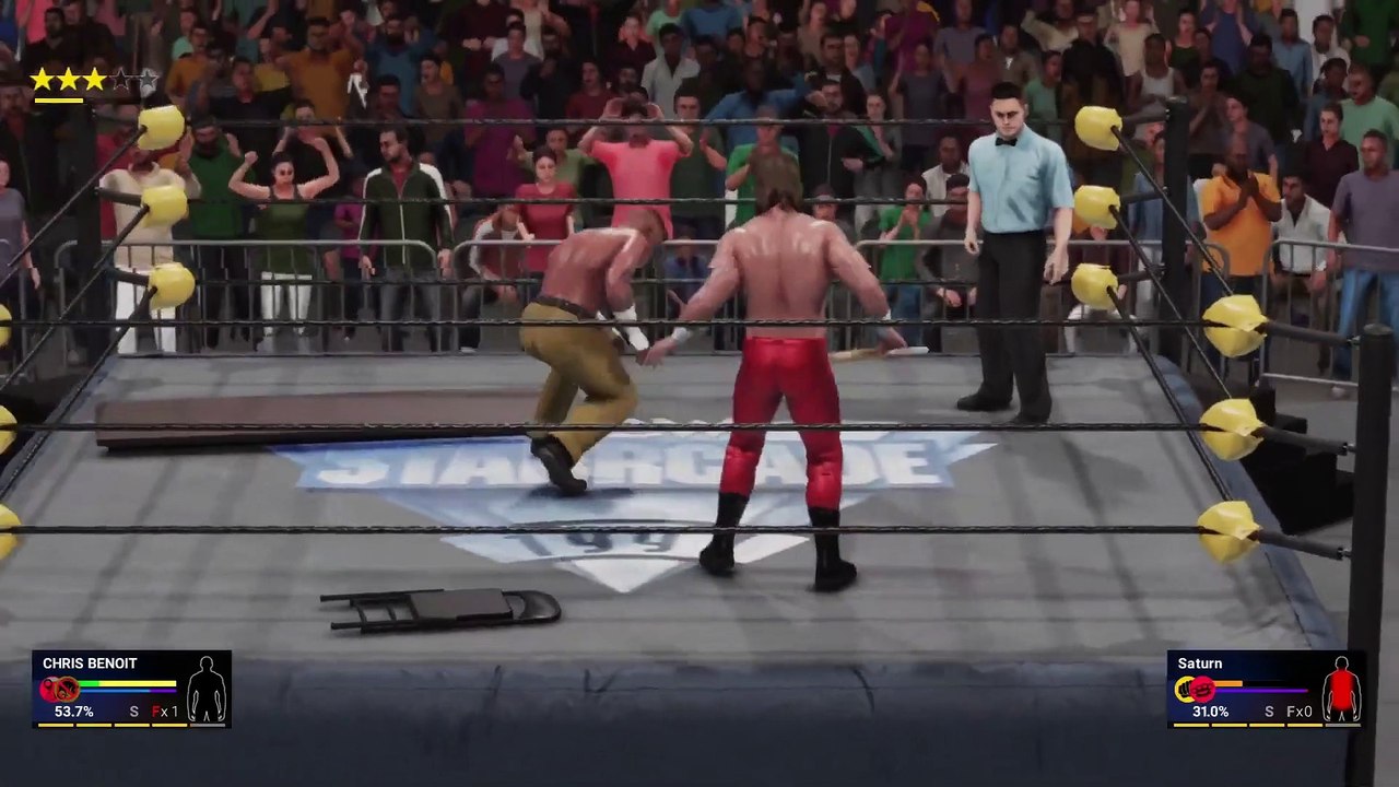 WCW2K19 Starrcade 97 Match 4 Chris Benoit vs Saturn