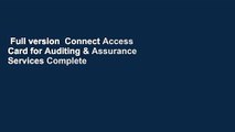 Full version  Connect Access Card for Auditing & Assurance Services Complete