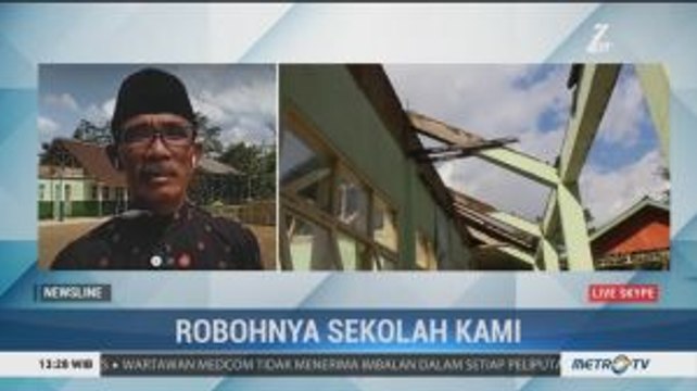 Sekolah Ambruk, 116 Siswa Belajar Seadanya