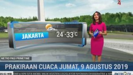 Download Video: Prakiraan Cuaca Jumat 9 Agustus 2019