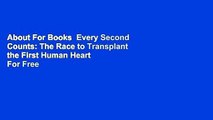 About For Books  Every Second Counts: The Race to Transplant the First Human Heart  For Free