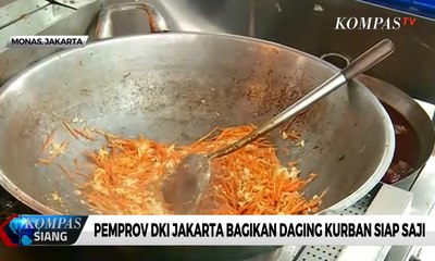 Pemprov DKI Jakarta Bagikan Daging Kurban Siap Saji