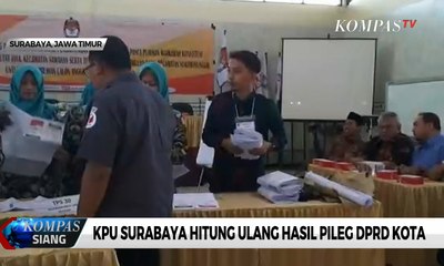 KPU Surabaya Gelar Hitung Ulang Pileg