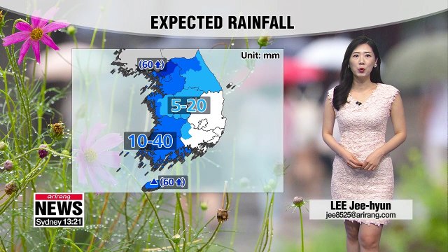 Showers in western regions due to Typhoon Lekima 081219