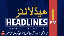 ARY News Headlines | Lockdown continues in occupied Kashmir on Eid-ul-Azha | 1 PM | 12th August 2019