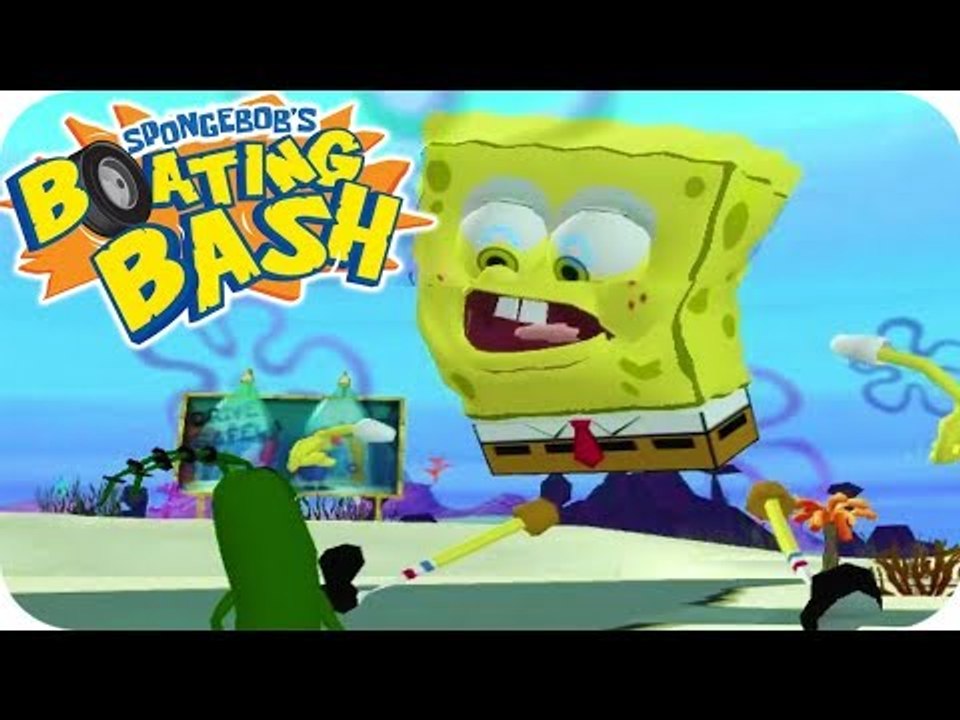 SpongeBob's Boating Bash All Cutscenes | Full Game Movie (Wii)