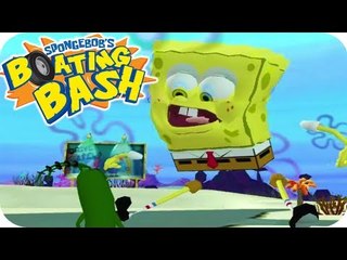 SpongeBob&#39;s Boating Bash All Cutscenes | Full Game Movie (Wii)