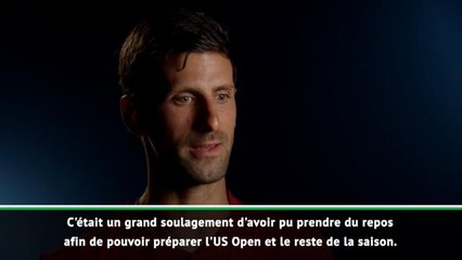 Cincinnati - Djokovic : "Un grand soulagement d'avoir pu prendre du repos"