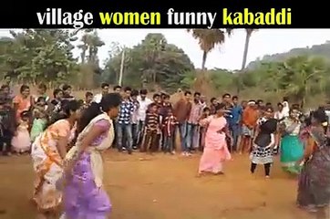 village Womans playing kabadi