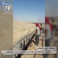 الأنفاق التي قامت قسد بحفرها في مدينة رأس العين