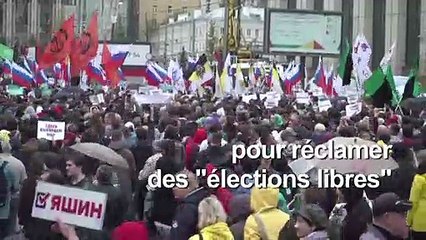 Record de mobilisation en Russie : près de 50.000 manifestants demandent des "élections libres"