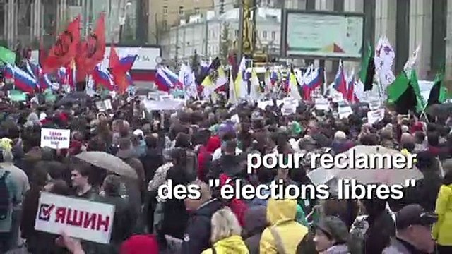 Record de mobilisation en Russie : près de 50.000 manifestants demandent des élections libres