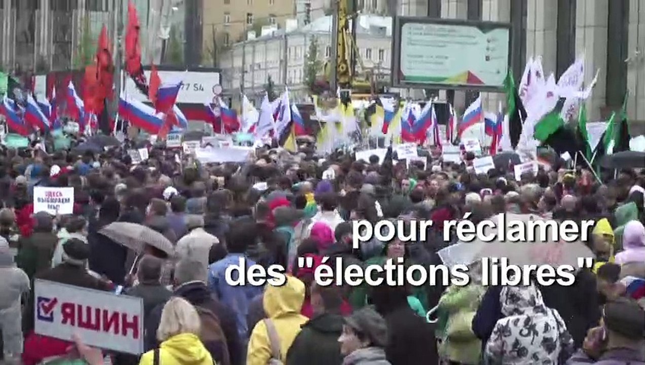 Record de mobilisation en Russie : près de 50.000 manifestants demandent des "élections libres"