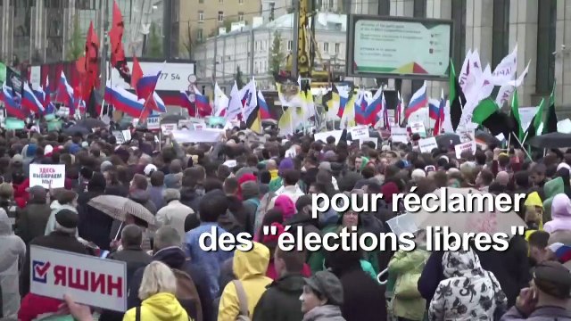 Record de mobilisation en Russie : près de 50.000 manifestants demandent des élections libres