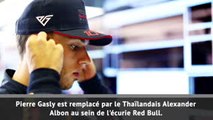 F1 - Gasly remplacé par Albon chez Red Bull